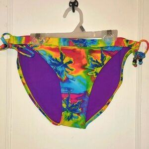 Palm Tree Print Bikini Bottoms